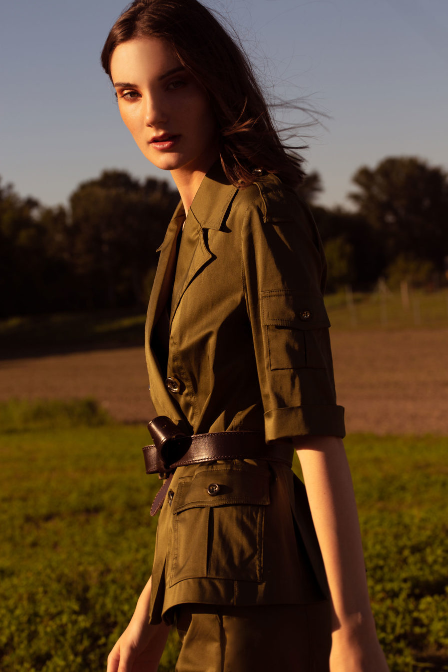 Sommer Blazer Grün