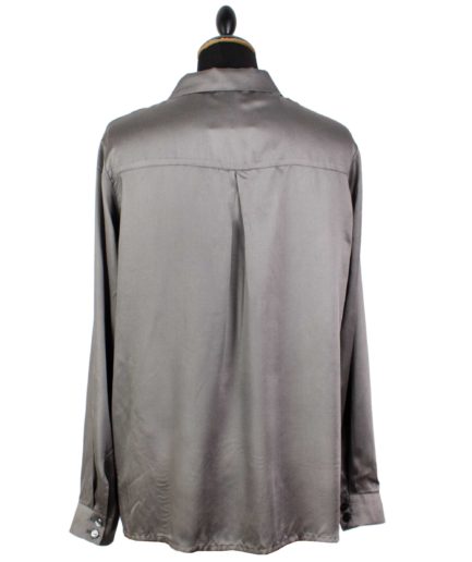 Hemdbluse Graubraun