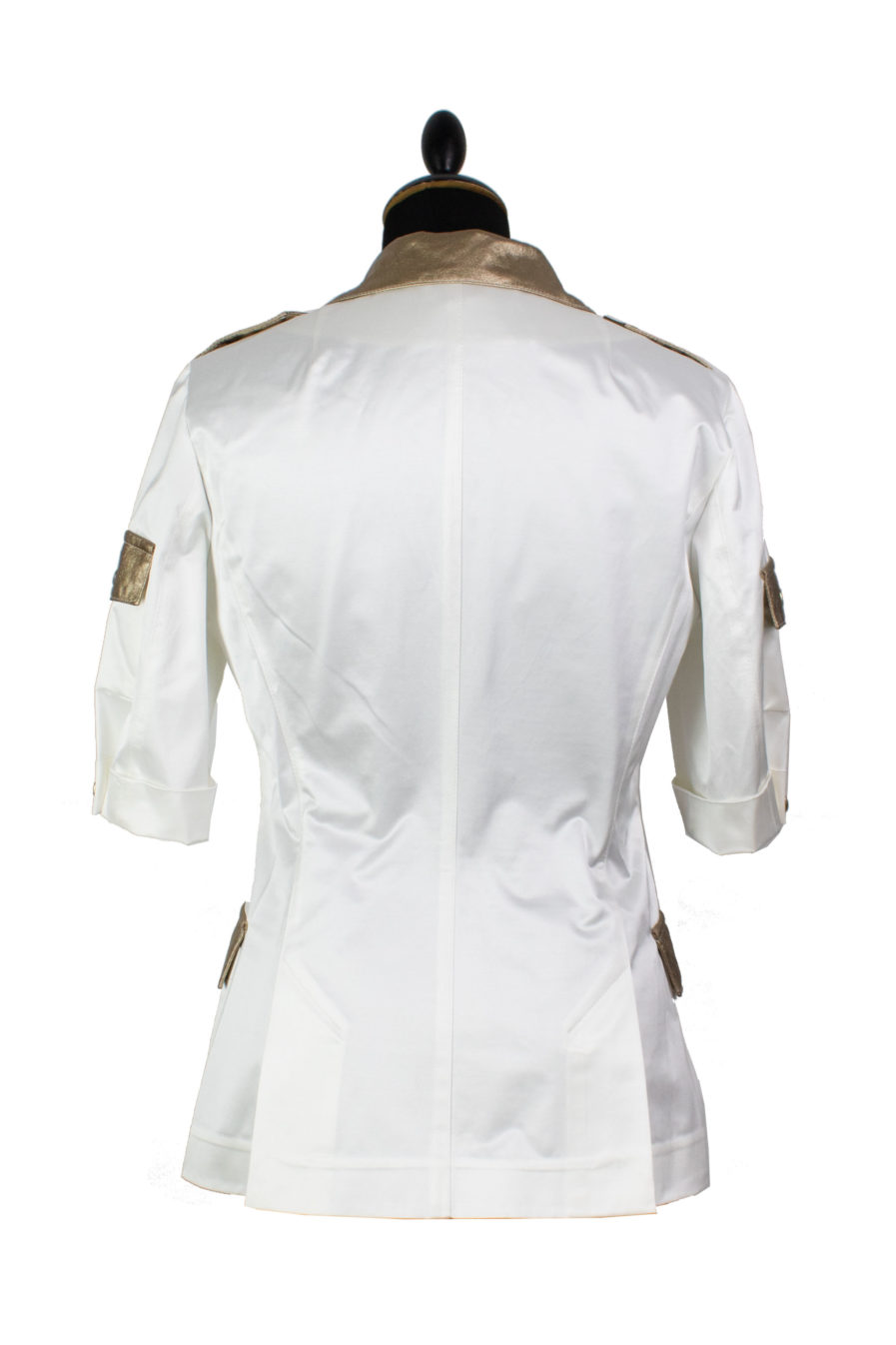 Sommer Blazer Weiß-Gold