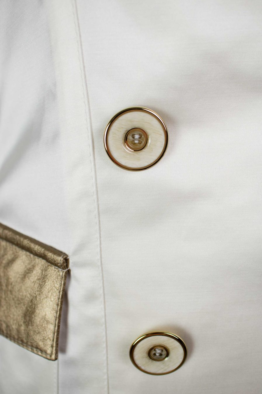 Sommer Blazer Weiß-Gold