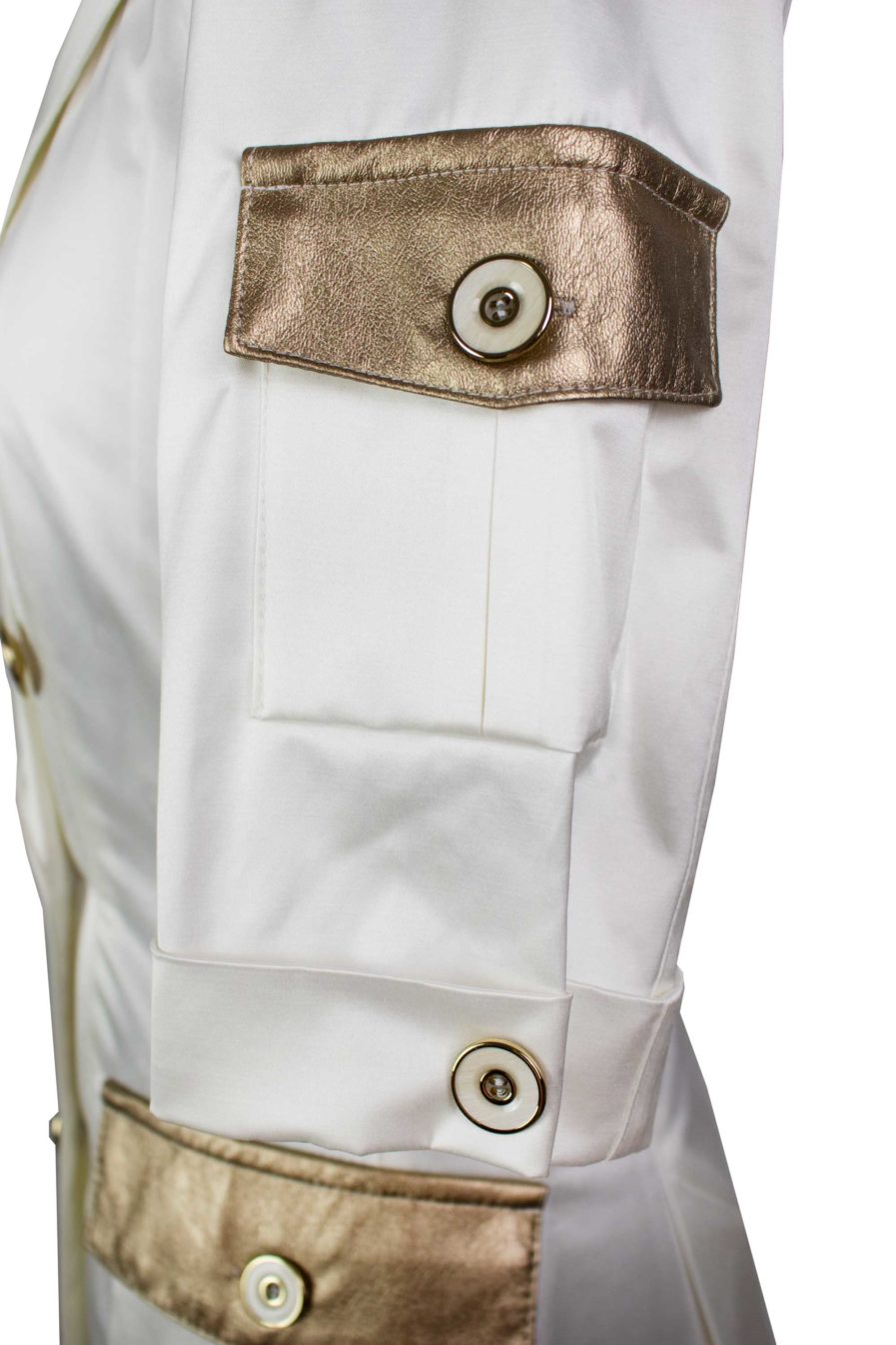 Sommer Blazer Weiß-Gold