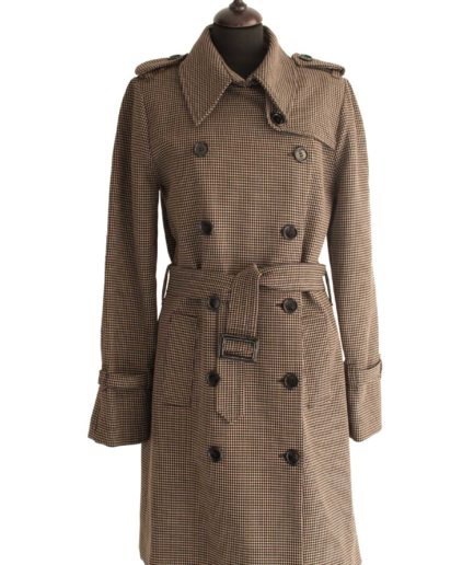 Trenchcoat Dots Schwarz