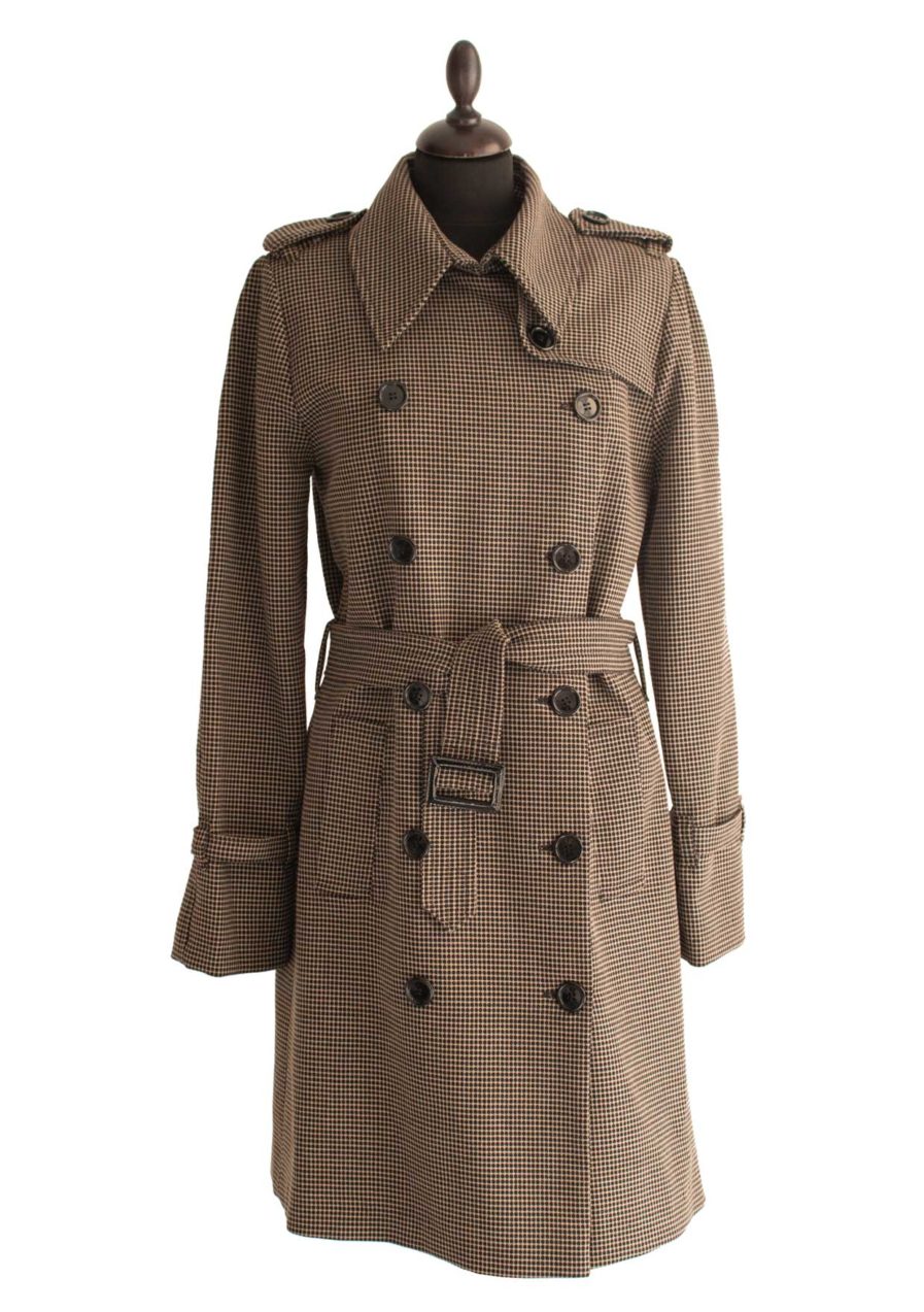 Trenchcoat Dots Schwarz