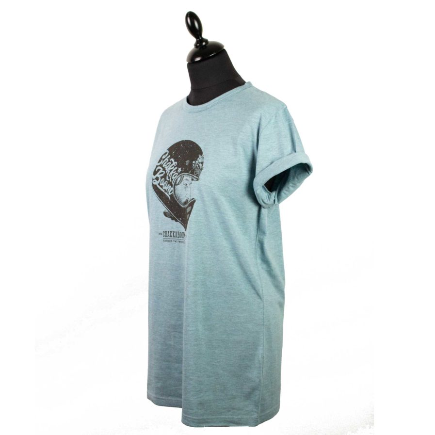 Moto T-shirt Helmet Blau