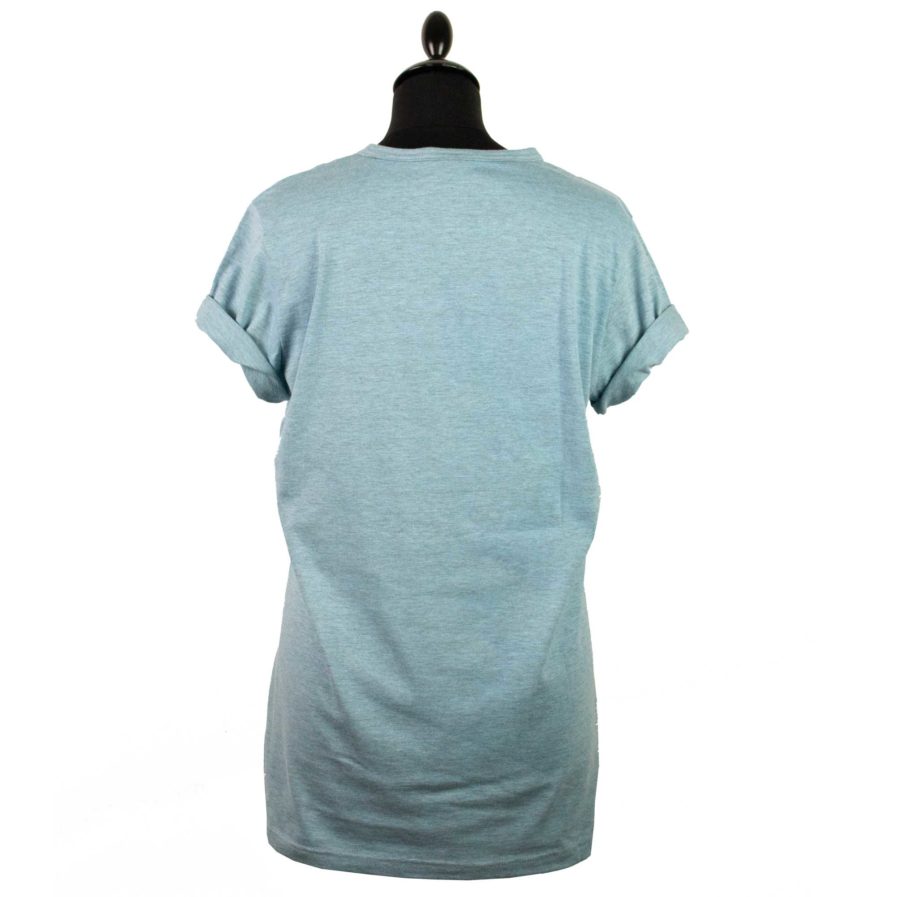 Moto T-shirt Helmet Blau
