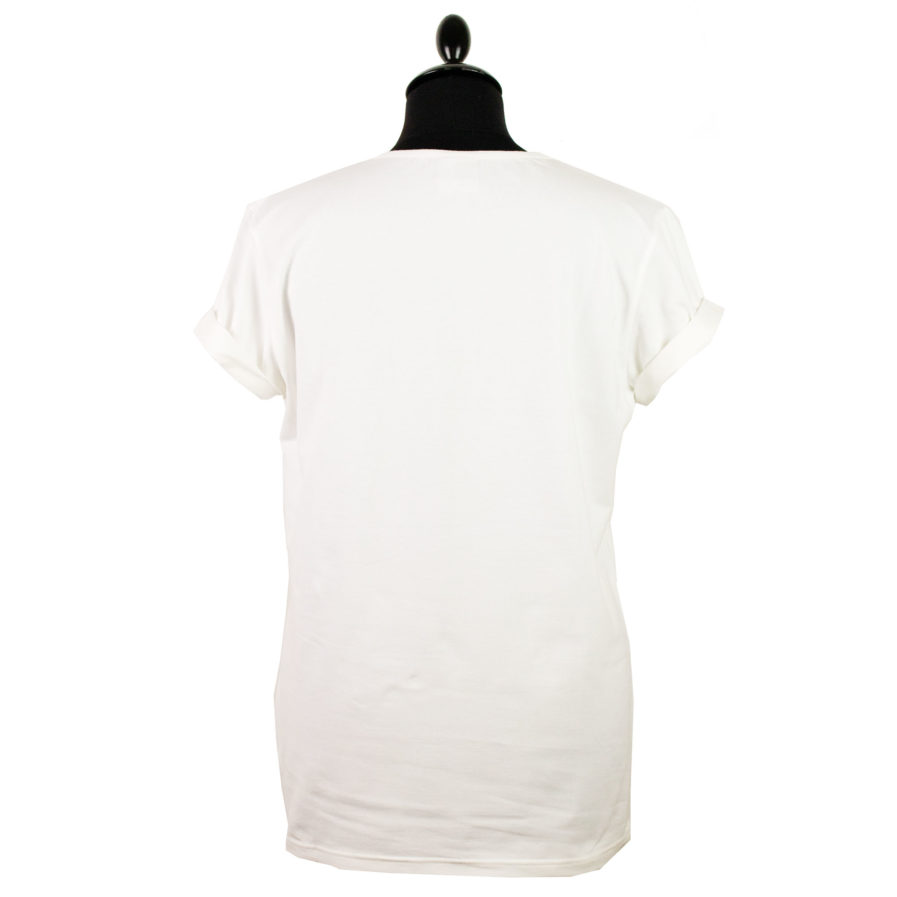 Moto T-shirt Helmet Weiß