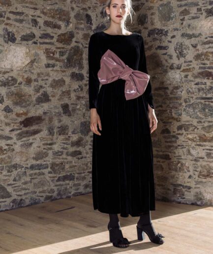 Indy Kleid Black Velvet