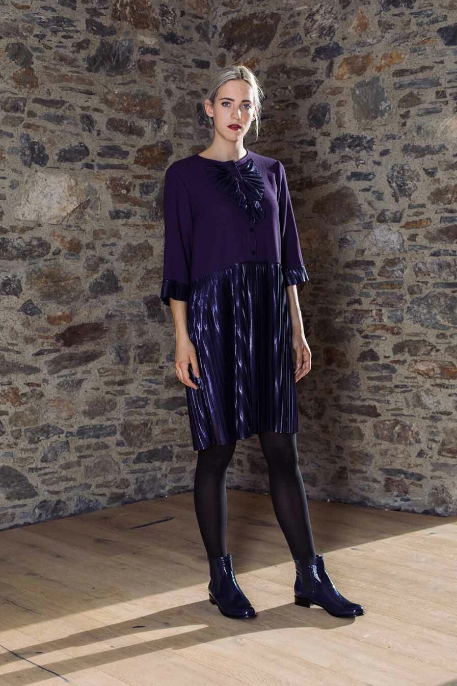 Jabotkleid Purple Rain