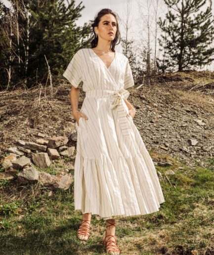 Grace Wickelkleid Stripes