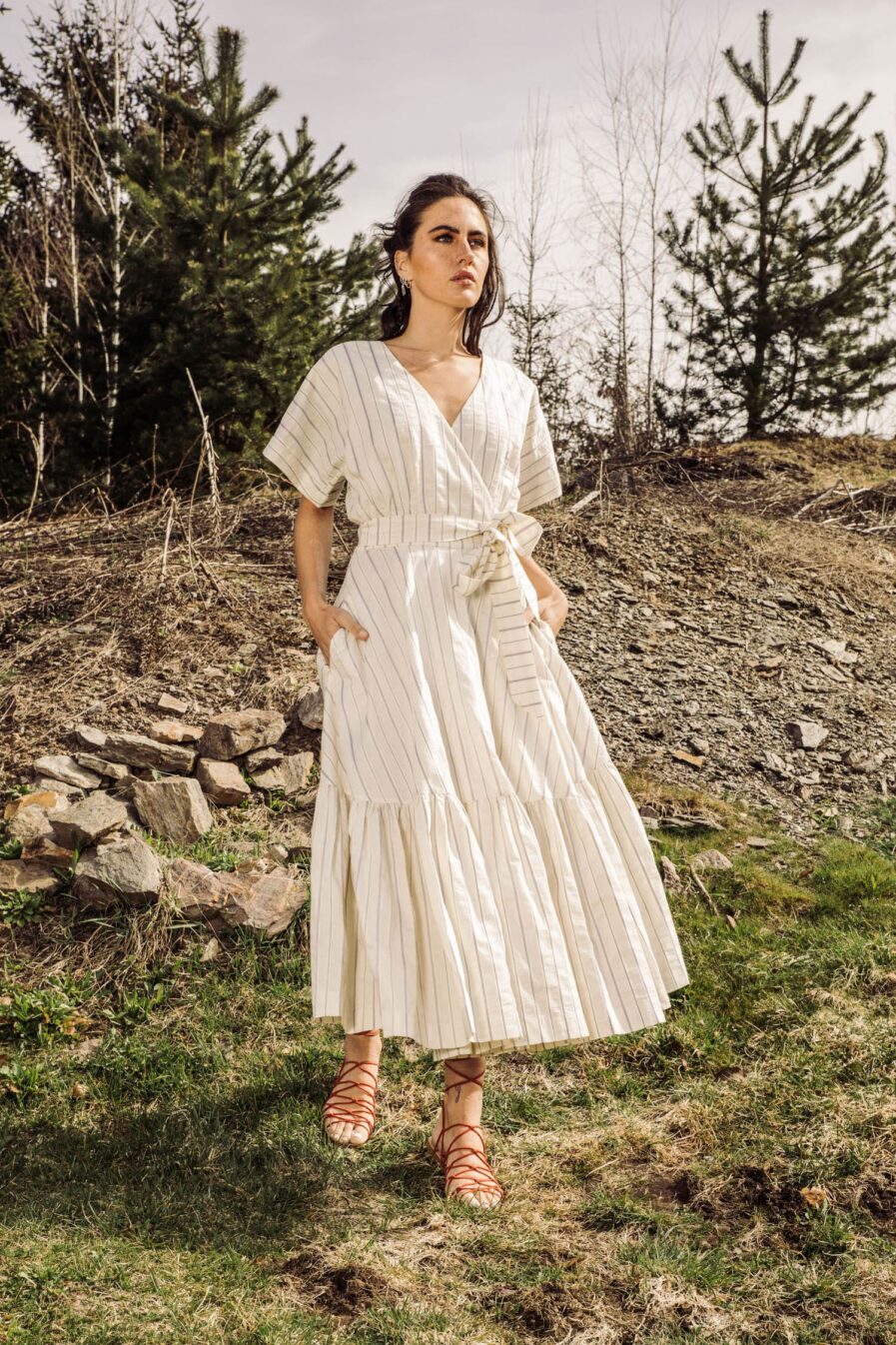 Grace Wickelkleid Stripes