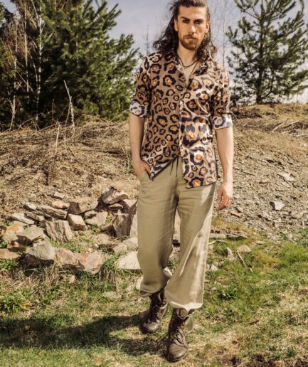 Amalfi Leinenhose Sand_Herrenhemd Leo