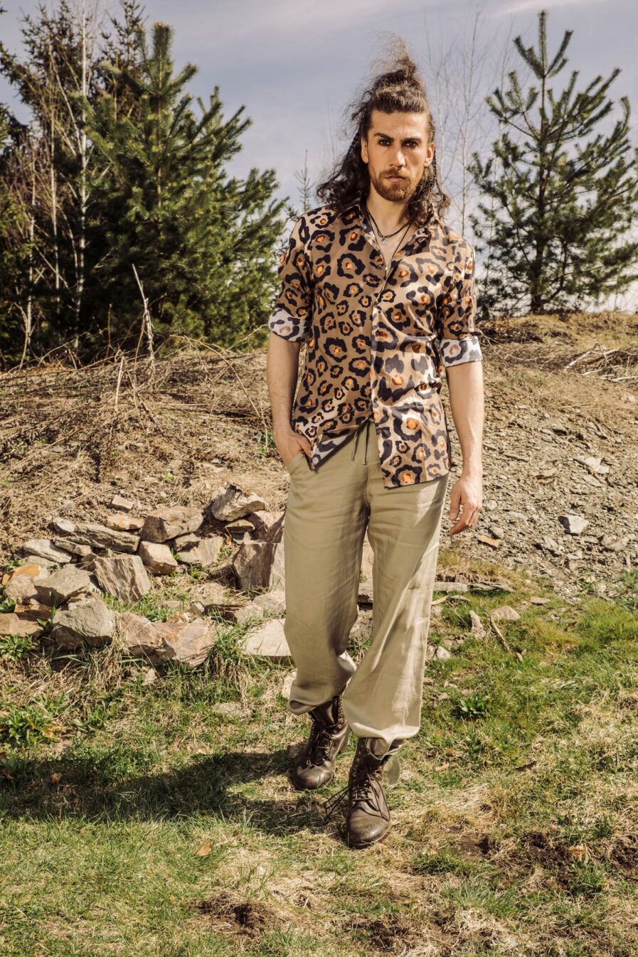 Amalfi Leinenhose Sand_Herrenhemd Leo