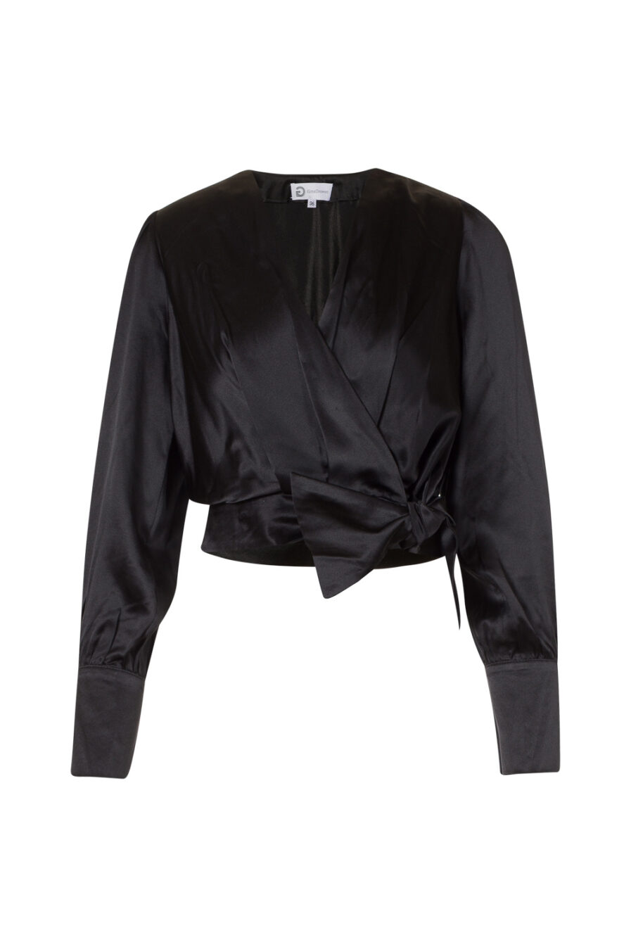 Wickelbluse Schwarz