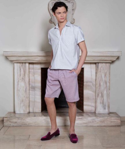 Carlo Shirt Blue Stripes_Mario Shirts Marine