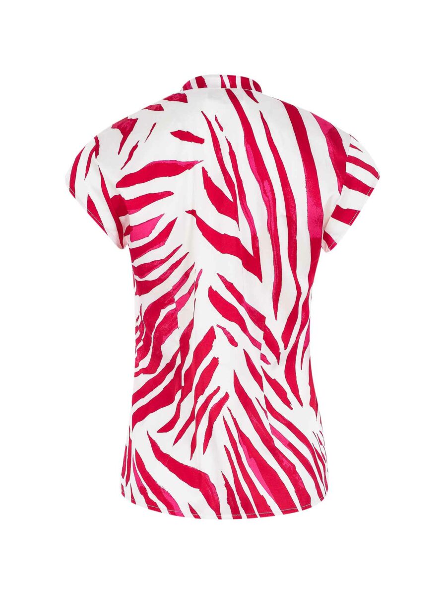 Aneta Blouse Pink Zebra