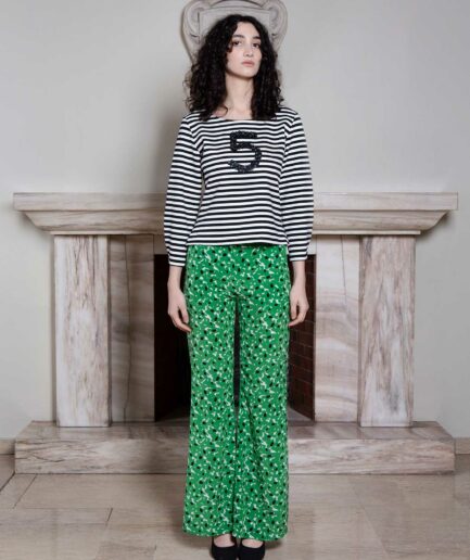 Paola Top Stripes_Nico Pants Green