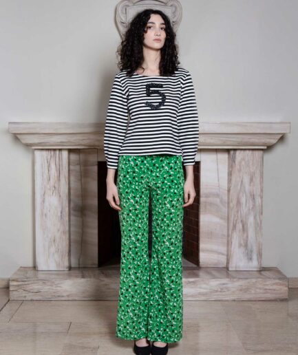 Paola Top Stripes_Nico Pants Green