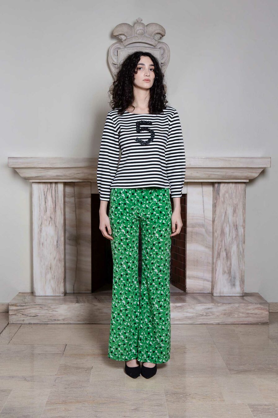 Paola Top Stripes_Nico Pants Green